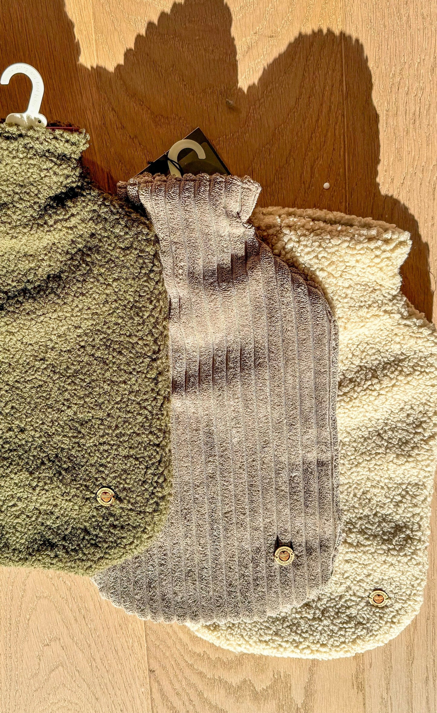 Wärmflasche Breitcord Taupe