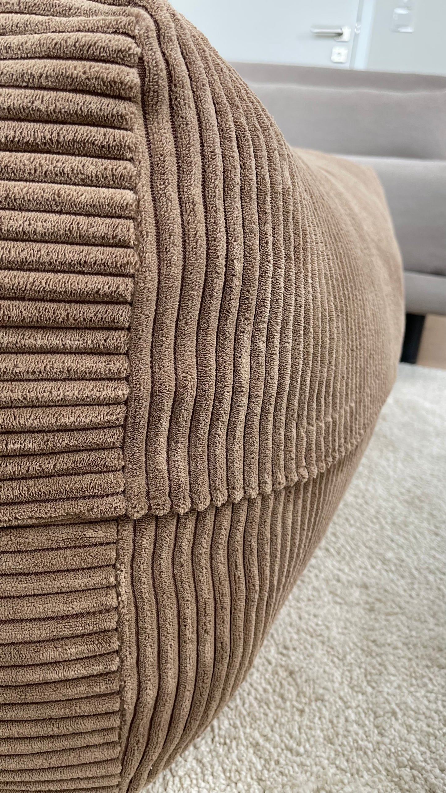 Sale - Bezug für Dozzy Pouf M - Breitcord Cappuccino