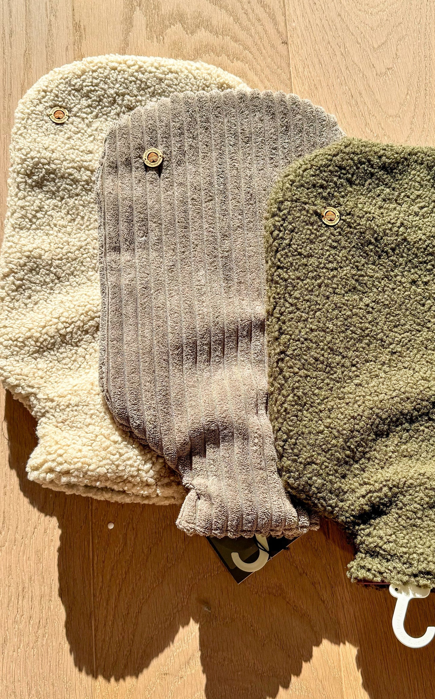 Wärmflasche Breitcord Taupe