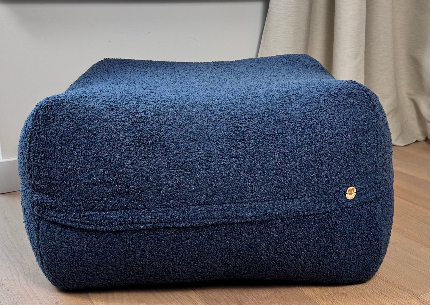 Dozzy Pouf – Teddystoff Dunkelblau