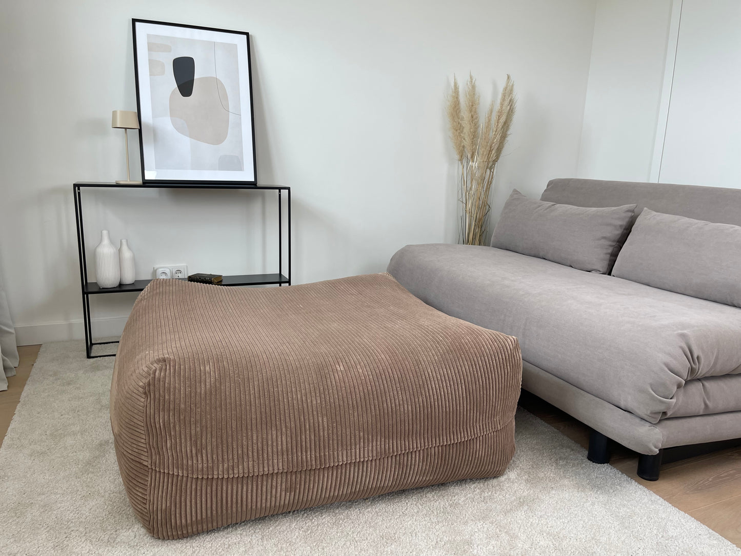 Sale - Bezug für Dozzy Pouf M - Breitcord Cappuccino