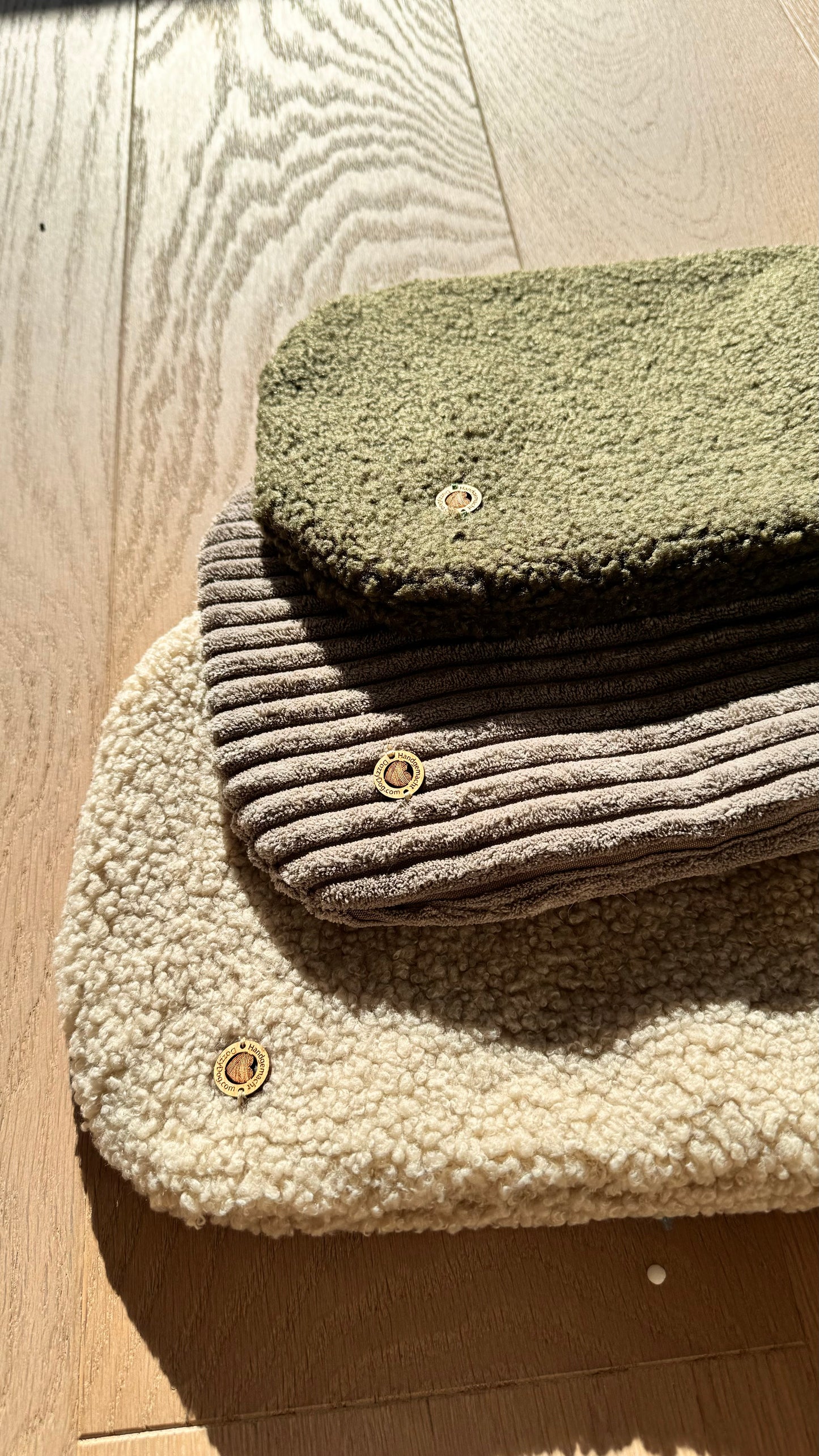Wärmflasche Breitcord Taupe