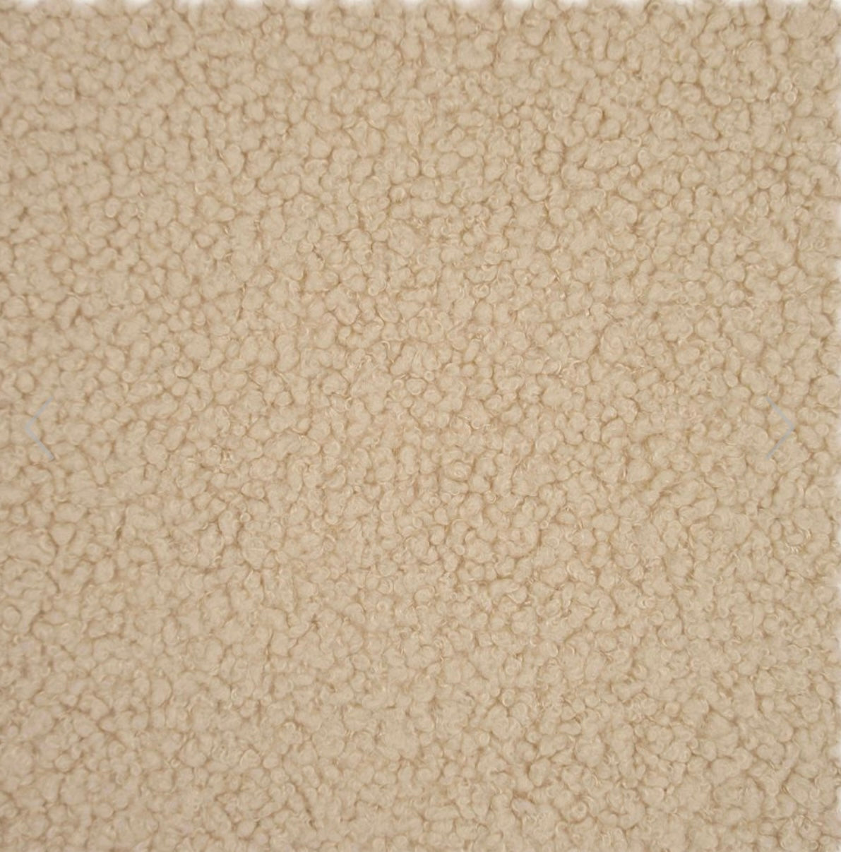 Dozzy Pouf Beige – Teddystoff waschbar 30, Hochwertiger Polsterstoff