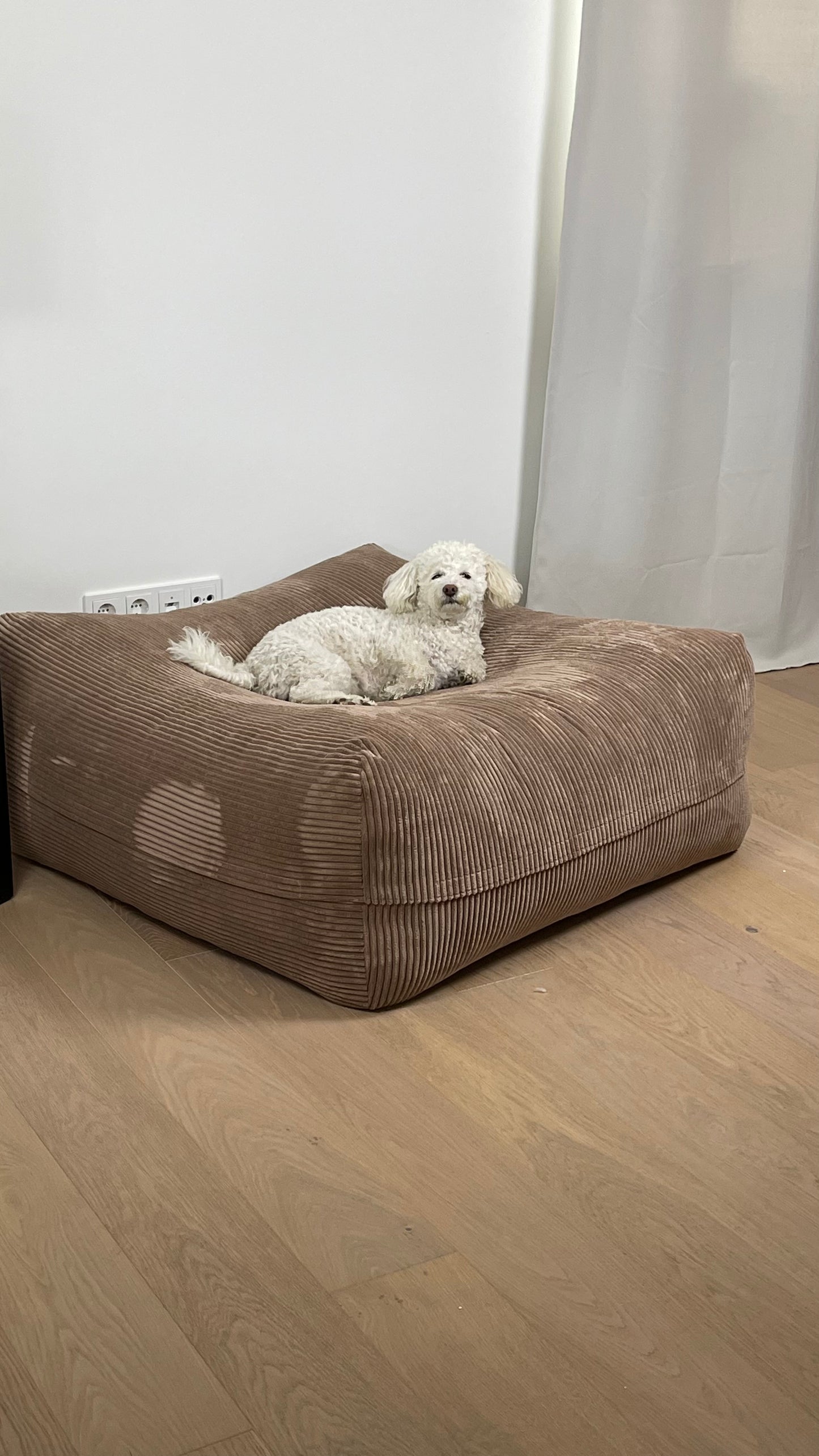 Sale - Bezug für Dozzy Pouf M - Breitcord Cappuccino