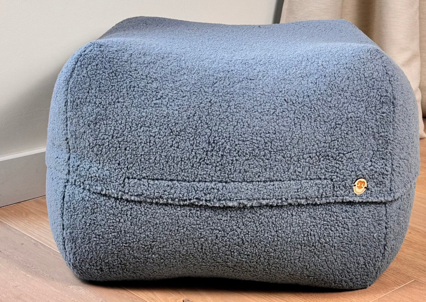 Dozzy Pouf – Teddystoff Hellblau