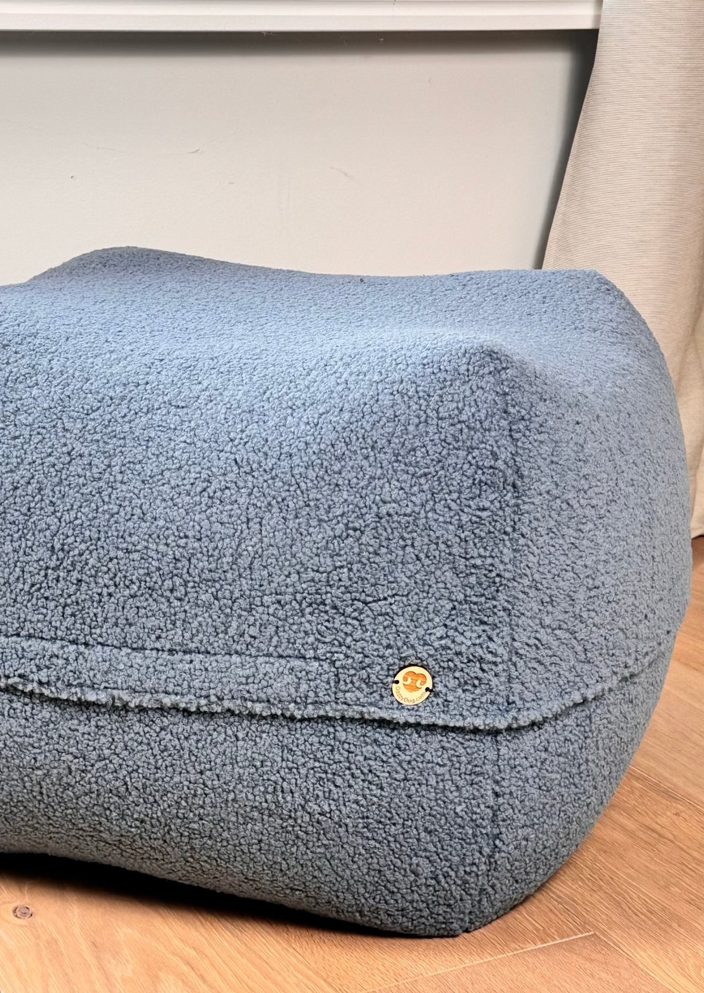 Dozzy Pouf – Teddystoff Hellblau