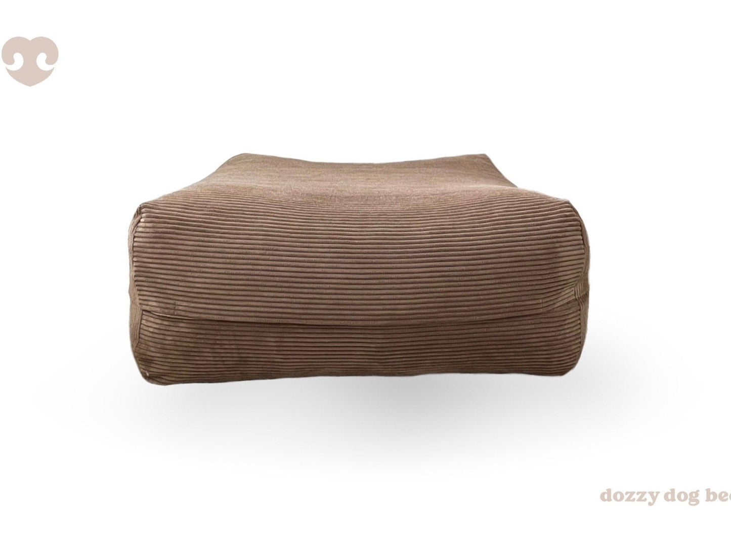 Dozzy Pouf braun, Cappuccino – Premium Hundebett, 40 cm Liegehöhe, gelenkschonend