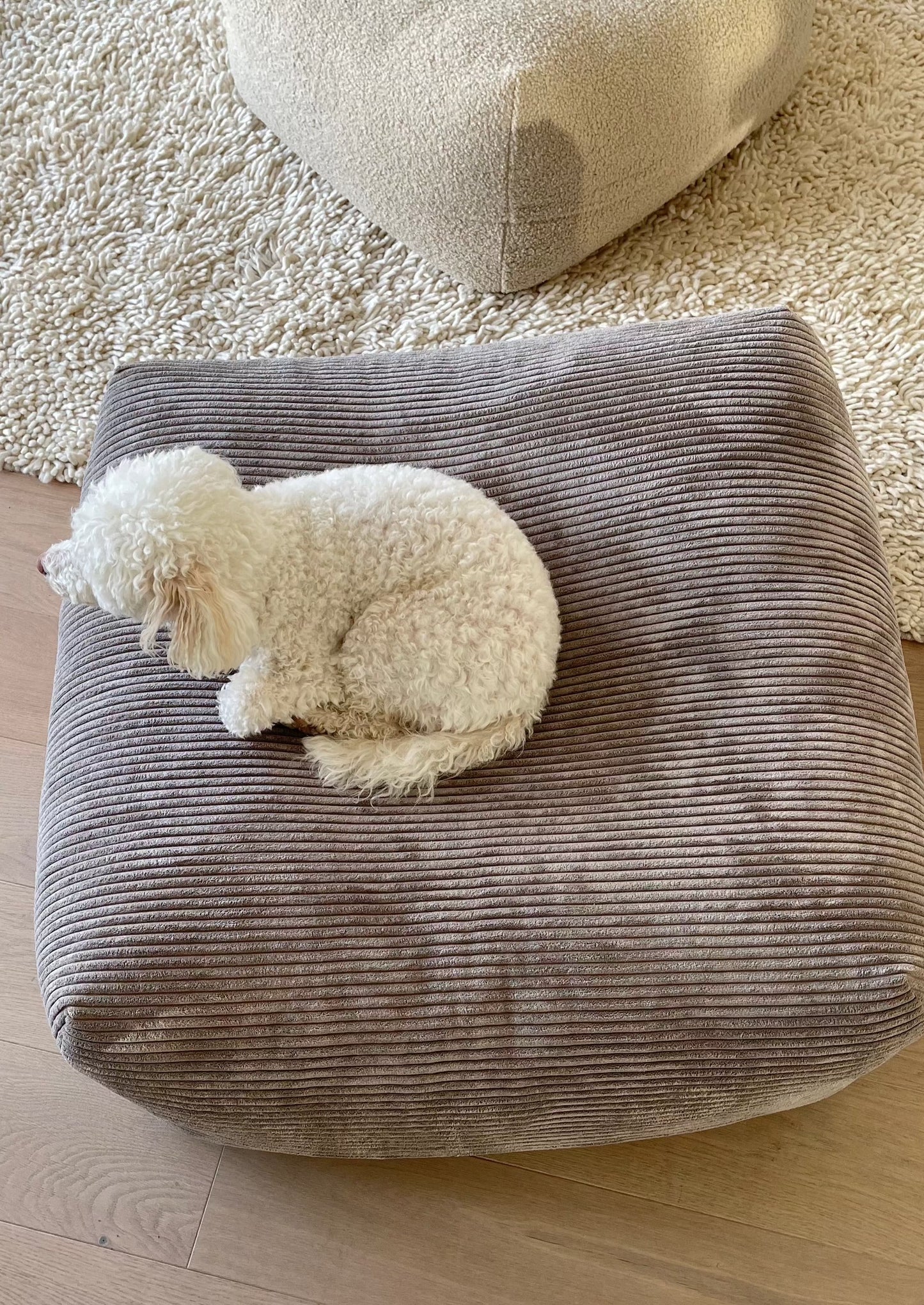 Dozzy Pouf – Breitcord Taupe