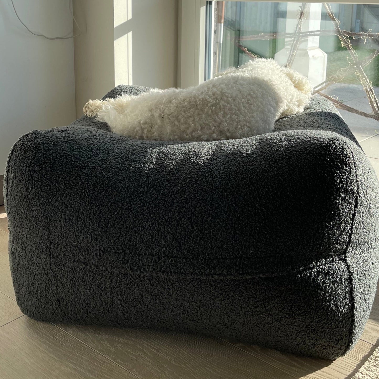Dozzy Dog Bed – Teddystoff Anthrazit