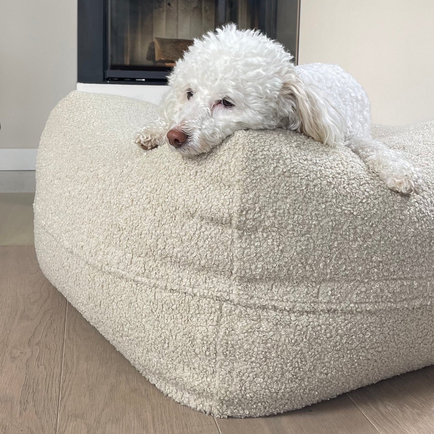 Dozzy Dog Bed – Teddystoff Beige